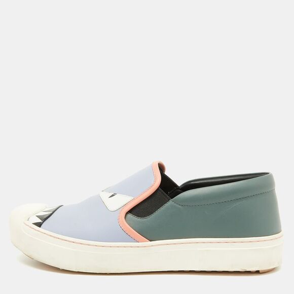 Fendi Multicolor Leather Monster Slip On Sneakers Size 38,New Products : American Fashion Style Bags On Sale